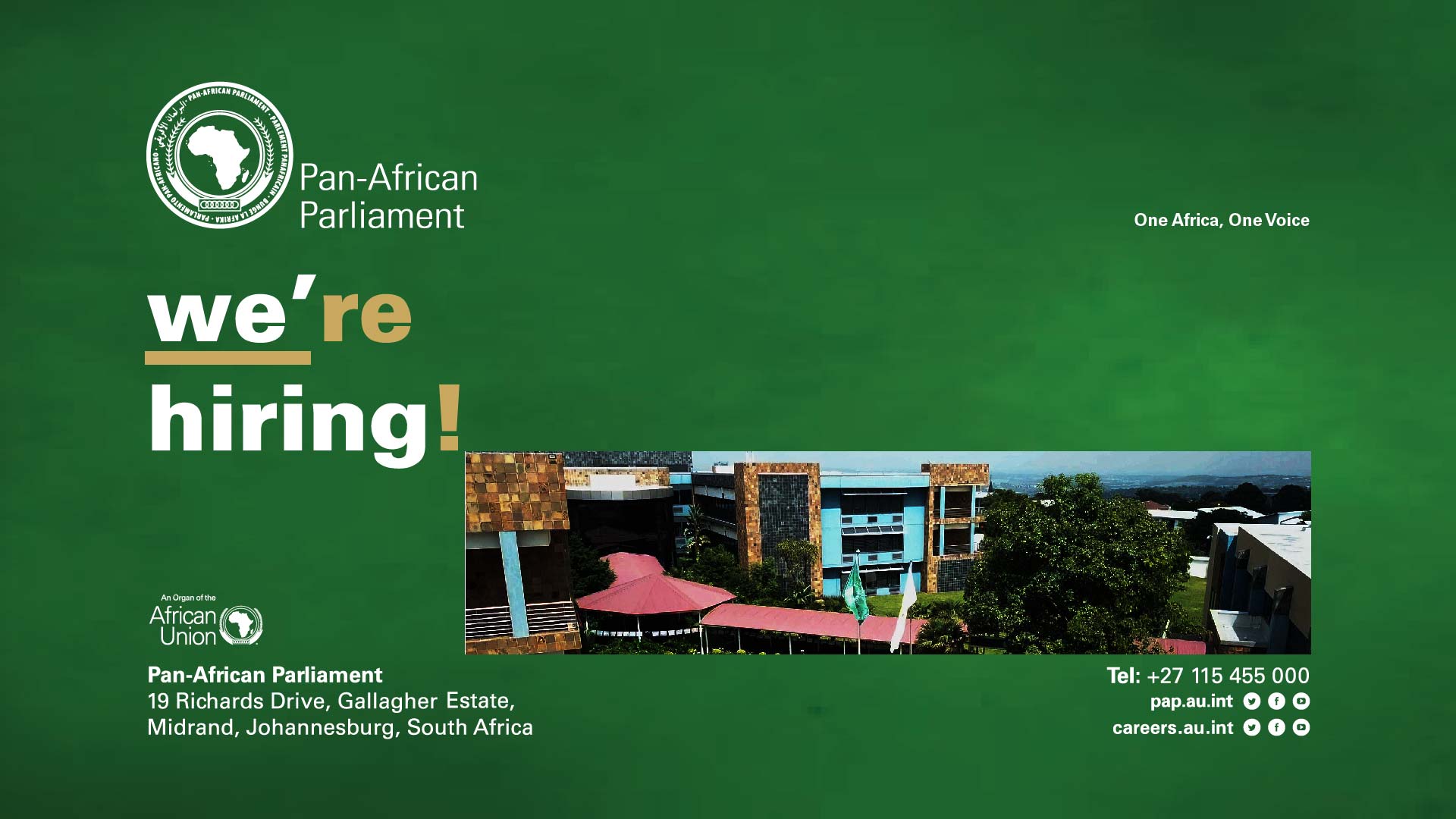 Local Vacancy announcements PanAfrican Parliament